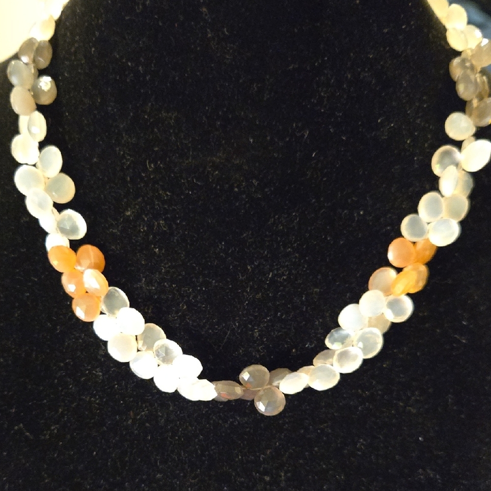 Multicolor Moonstone Choker